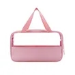 Clear Travel Toiletry Bag With Handle | https://www.bestnamebadges.com