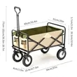 Outdoor Folding Utility Wagon Cart | https://www.bestnamebadges.com