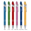 Metal Ballpoint Pen With Color Stylus Tip | https://www.bestnamebadges.com