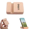 Wood Smartphone Stand | https://www.bestnamebadges.com