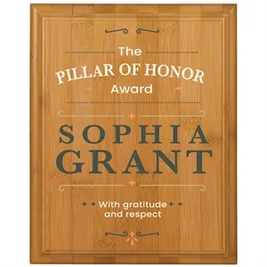 8" x 10" Bamboo Plaque