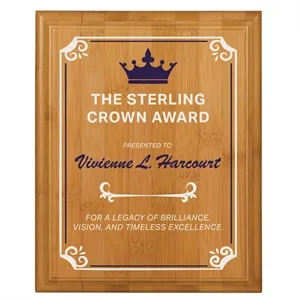 7" x 9" Bamboo Plaque