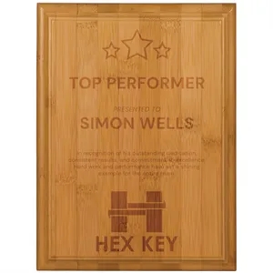 6" x 8" Bamboo Plaque