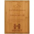 6" x 8" Bamboo Plaque | https://www.bestnamebadges.com