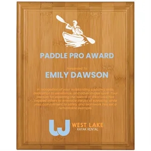 12" x 15" Bamboo Plaque