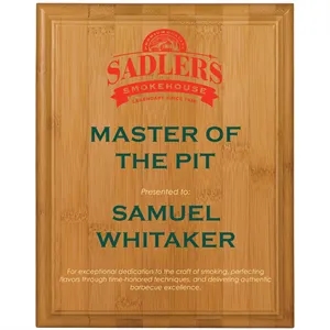 10 1/2" x 13" Bamboo Plaque