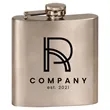 6 oz Stainless Steel Flask | https://www.bestnamebadges.com