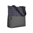 Flannel Check Accent Tote Bag | https://www.bestnamebadges.com