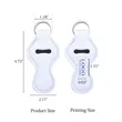 Custom Chapstick Holder Keychain | https://www.bestnamebadges.com