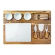 Milton 11-Piece Acacia Wood Cheese Set | https://www.bestnamebadges.com
