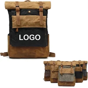Casual Unisex Canvas Travel Backpack