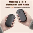 Rechargeable Mini Portable Magnetic 2-in-1 Hand Warmer | https://www.bestnamebadges.com
