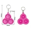 Silicone Push Pop 3 Bubble Keychain | https://www.bestnamebadges.com