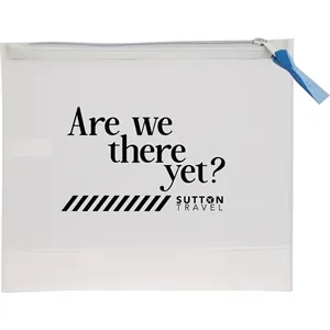 Wander & Roam Clear Travel Pouch | https://www.bestnamebadges.com