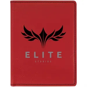 Red Leatherette Passport Holder