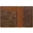 Rustic/Gold Leatherette Passport Holder | https://www.bestnamebadges.com
