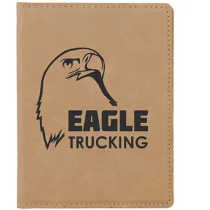 Light Brown Leatherette Passport Holder
