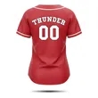 Women Full Button Baseball Jersey Sublimated Interlock 200G | https://www.bestnamebadges.com