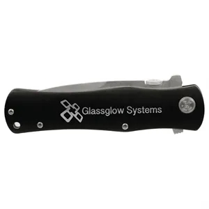 4 1/2" Black Anodized Aluminum Handle Knife