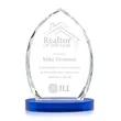Wilton Award on Alberton Base - Blue | https://www.bestnamebadges.com