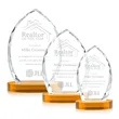 Wilton Award on Alberton Base - Amber | https://www.bestnamebadges.com