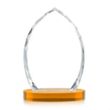 Wilton Award on Alberton Base - Amber | https://www.bestnamebadges.com
