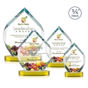 Royal Diamond VividPrint™ Award on Alberton Base - Gold | https://www.bestnamebadges.com