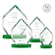Royal Diamond Award on Alberton Base - Green | https://www.bestnamebadges.com