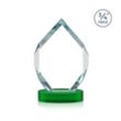 Royal Diamond Award on Alberton Base - Green | https://www.bestnamebadges.com