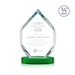 Royal Diamond Award on Alberton Base - Green | https://www.bestnamebadges.com