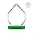 Royal Diamond Award on Alberton Base - Green | https://www.bestnamebadges.com