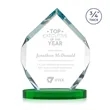 Royal Diamond Award on Alberton Base - Green | https://www.bestnamebadges.com