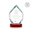 Royal Diamond Award on Alberton Base - Red | https://www.bestnamebadges.com