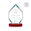 Royal Diamond Award on Alberton Base - Red | https://www.bestnamebadges.com