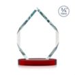 Royal Diamond Award on Alberton Base - Red | https://www.bestnamebadges.com