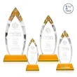 Fortier Award on Entwhistle Base - Amber | https://www.bestnamebadges.com