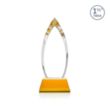 Fortier Award on Entwhistle Base - Amber | https://www.bestnamebadges.com