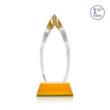 Fortier Award on Entwhistle Base - Amber | https://www.bestnamebadges.com