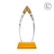 Fortier Award on Entwhistle Base - Amber | https://www.bestnamebadges.com