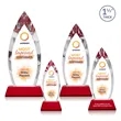 Fortier VividPrint™ Award on Entwhistle Base - Red | https://www.bestnamebadges.com