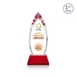 Fortier VividPrint™ Award on Entwhistle Base - Red | https://www.bestnamebadges.com