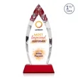 Fortier VividPrint™ Award on Entwhistle Base - Red | https://www.bestnamebadges.com