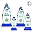Fortier VividPrint™ Award on Entwhistle Base - Blue | https://www.bestnamebadges.com