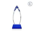 Fortier VividPrint™ Award on Entwhistle Base - Blue | https://www.bestnamebadges.com