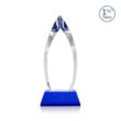 Fortier VividPrint™ Award on Entwhistle Base - Blue | https://www.bestnamebadges.com