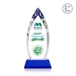 Fortier VividPrint™ Award on Entwhistle Base - Blue | https://www.bestnamebadges.com