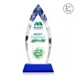 Fortier VividPrint™ Award on Entwhistle Base - Blue | https://www.bestnamebadges.com