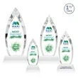 Fortier VividPrint™ Award on Entwhistle Base - Clear | https://www.bestnamebadges.com