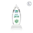Fortier VividPrint™ Award on Entwhistle Base - Clear | https://www.bestnamebadges.com