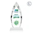 Fortier VividPrint™ Award on Entwhistle Base - Clear | https://www.bestnamebadges.com